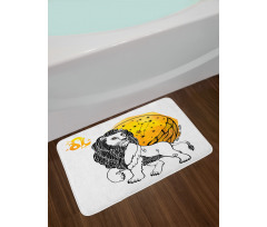 Zodiac Leo Art Bath Mat