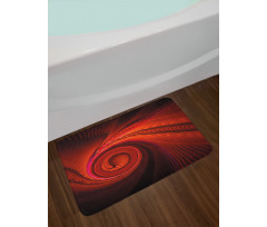 Surreal Waves Spiral Art Bath Mat