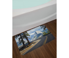 Mountain Road Landscape Bath Mat