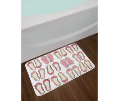 Ballerina Ballet Shoes Bath Mat