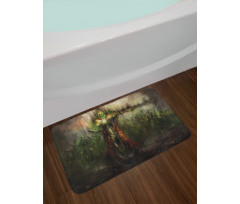 Ghost King in Field Bath Mat