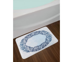 Floral Circle Bath Mat