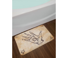 Retro Medieval Form Bath Mat