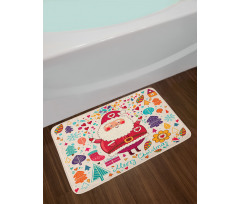 Vintage Santa Bath Mat