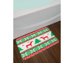 Holiday Season Deer Bath Mat