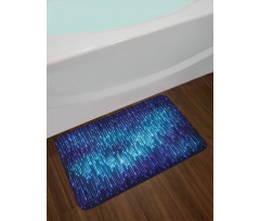 Cosmic Rain Effect Vivid Bath Mat