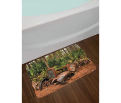 Tropical Forest Palms Bath Mat