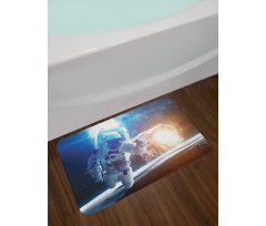 Galaxy Cosmonaut Space Bath Mat