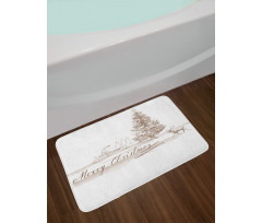 Vintage Classic Xmas Bath Mat