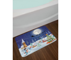 Winter Landscape Bath Mat