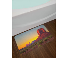 Sunset at Valley Nature Bath Mat