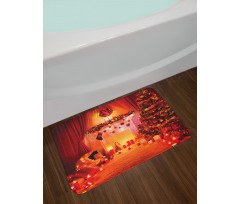 Noel New Years Theme Bath Mat