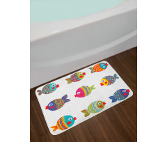 Cartoon Fish Bath Mat