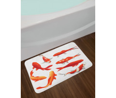 Koi Shoal Chinese Animal Bath Mat