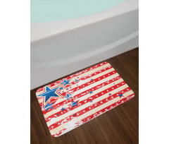 Star and Stripes Bath Mat