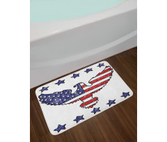 Patriotic Eagle Bath Mat