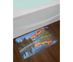 Canadian Mountains Bath Mat