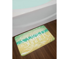 Motivational Sun Words Bath Mat