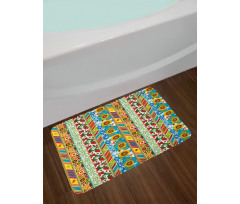 Patchwork Style Spring Bath Mat