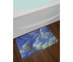 Trippy Blurry Shapes Bath Mat