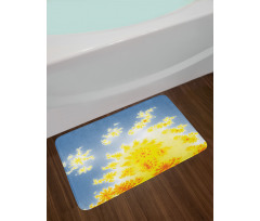 Floral Motif Bath Mat