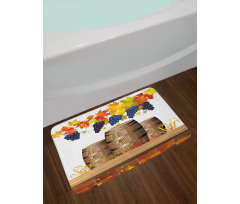 Golden Fall in Vineyard Bath Mat