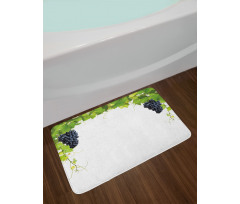 Wine Leaves in Village Bath Mat