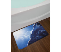 Contrasting Sky View Bath Mat