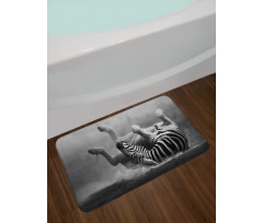Savage Zebra Striped Bath Mat
