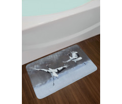 Romantic Bird Wings Bath Mat