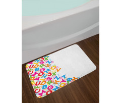 Alphabet Lettering Bath Mat