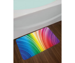 Psychedelic Stripes Bath Mat