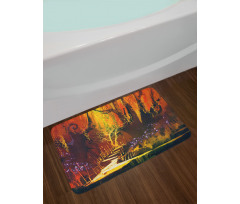 Imaginary Forest View Bath Mat