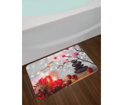 Winter Orchid Stone Bath Mat