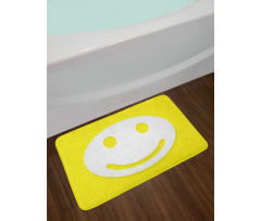 Positive Smiley Face Bath Mat