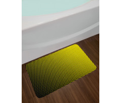 Yellow Themed with Dots Bath Mat