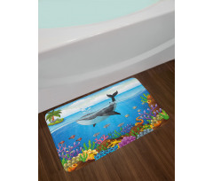 Whale in Ocean Planet Bath Mat