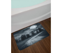 Moonrise Scenery Bath Mat