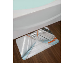 Cosmos Rocket Bath Mat