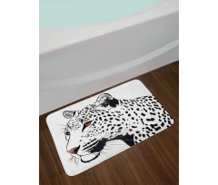 Leopard Big Cat Spots Bath Mat