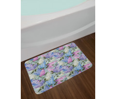 Floral Garden and Leaf Bath Mat