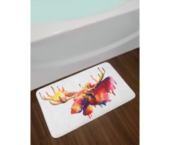 Psychedelic Watercolors Bath Mat