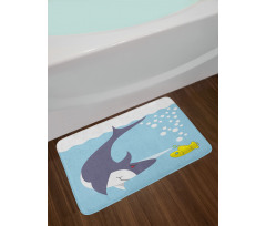 Shark Bubbles Bath Mat