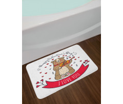 Bear and Violin Bath Mat