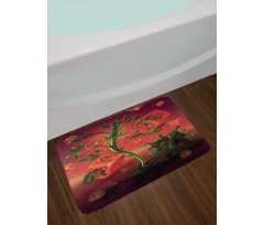 Trippy Surreal Cubes Bath Mat