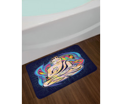 Chakra Yoga Bath Mat