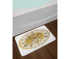 Ornamental Roman Digits Bath Mat