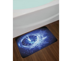 Snowflakes Pattern Bath Mat