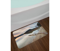 Lake Shore with Trees Bath Mat