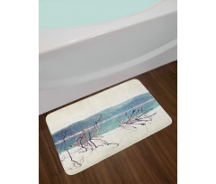 Fallen Tree in Beach Bath Mat